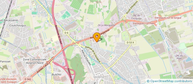 localisation de l'entreprise MONSIEUR LUDOVIC BRUNEAU à VEDENE