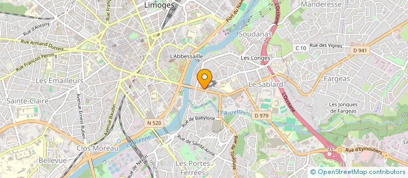 localisation de l'entreprise MONSIEUR LUDOVIC BRUNETTA à LIMOGES