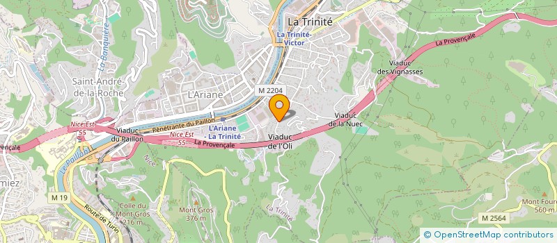 localisation de l'entreprise MONSIEUR LUDOVIC BRUNETTA à MENTON