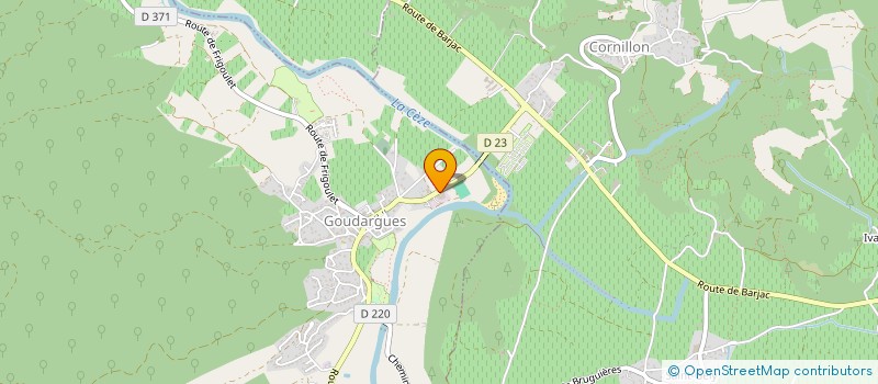 localisation de l'entreprise MONSIEUR LUDOVIC BRUNONI  GOUDARGUES