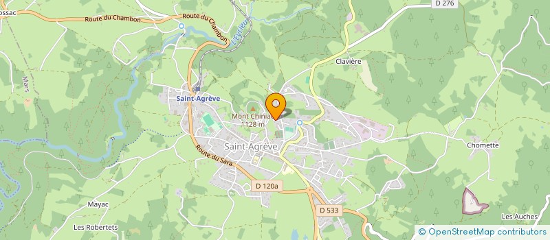 localisation de l'entreprise MONSIEUR LUDOVIC BRUYERE  SAINT-AGREVE