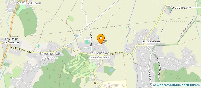 localisation de l'entreprise MONSIEUR LUDOVIC BUENO  LE TREMBLAY-SUR-MAULDRE