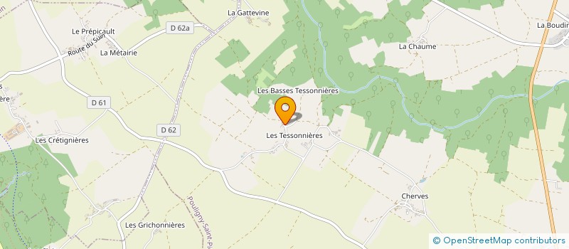 localisation de l'entreprise MONSIEUR LUDOVIC BUSSEREAU à POULIGNY-SAINT-PIERRE