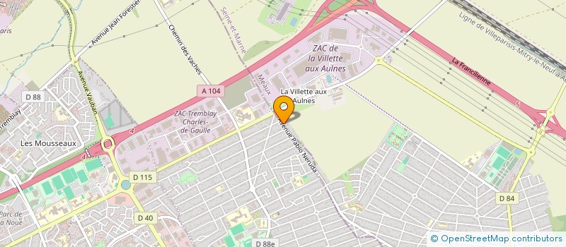 localisation de l'entreprise MONSIEUR LUDOVIC CABRERA  MITRY-MORY