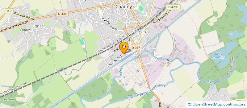 localisation de l'entreprise MONSIEUR LUDOVIC CAGNIARD à CHAUNY