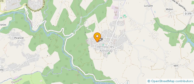 localisation de l'entreprise MONSIEUR LUDOVIC CAIRE  VERNOSC-LES-ANNONAY