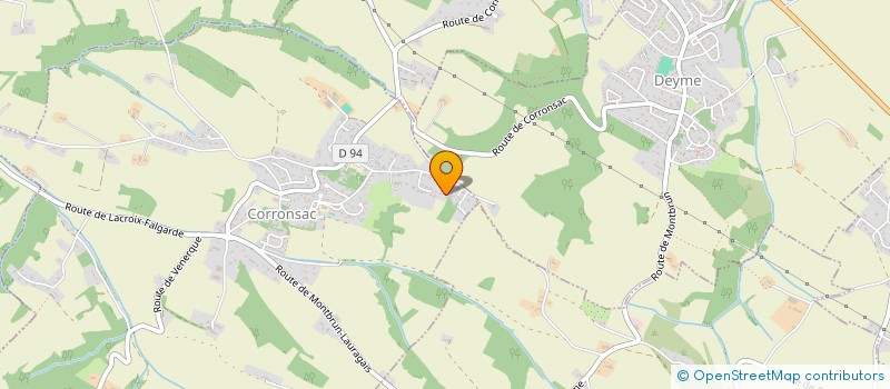 localisation de l'entreprise MONSIEUR LUDOVIC CALMETTES  CORRONSAC