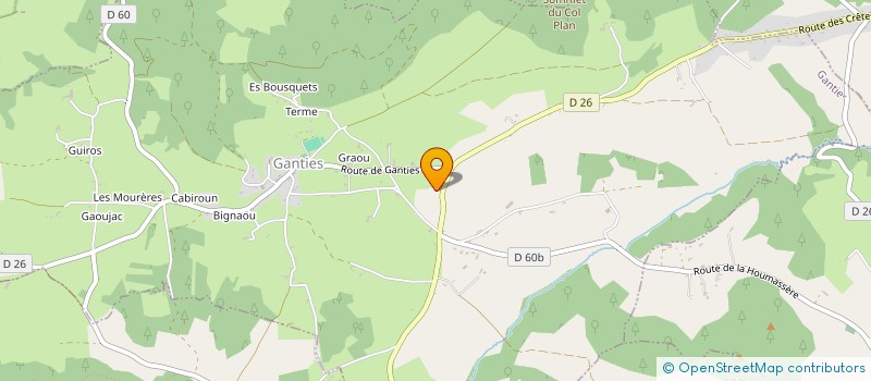 localisation de l'entreprise MONSIEUR LUDOVIC CALVET  MONTASTRUC-DE-SALIES