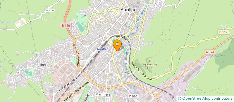 localisation de l'entreprise MONSIEUR LUDOVIC CANAL à AURILLAC