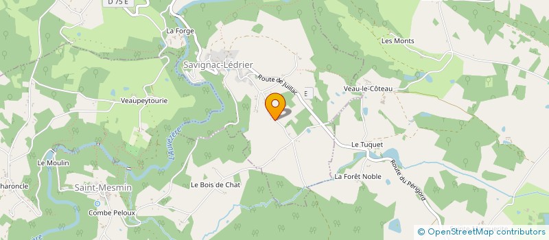 localisation de l'entreprise MONSIEUR LUDOVIC CANTY  SAVIGNAC-LEDRIER