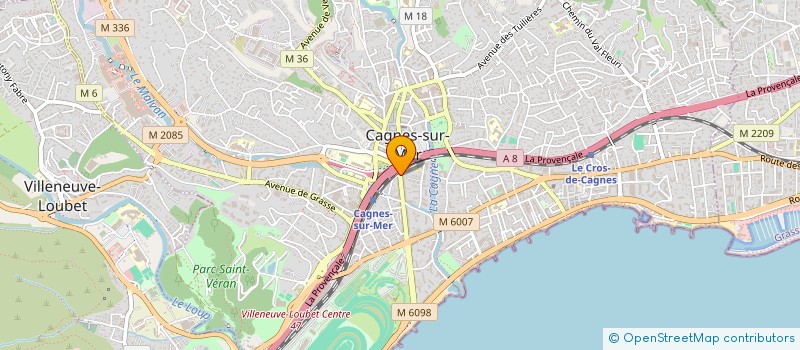 localisation de l'entreprise MONSIEUR LUDOVIC CARDON à CAGNES-SUR-MER