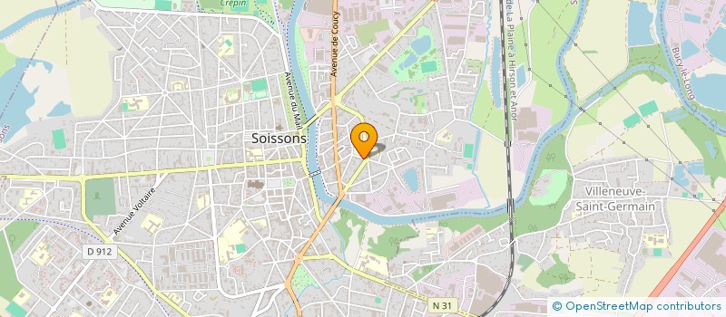 localisation de l'entreprise MONSIEUR LUDOVIC CARLIER à SOISSONS
