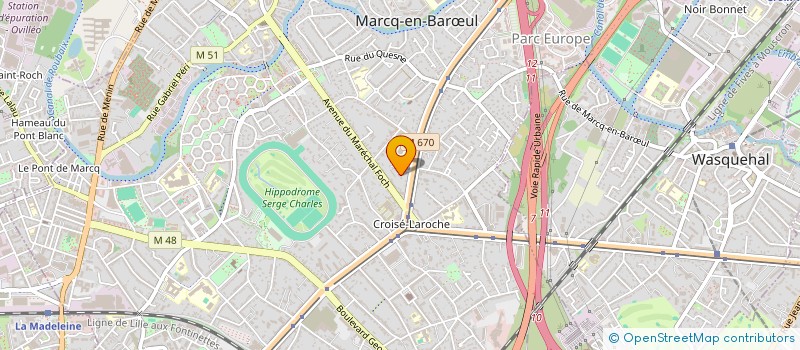 localisation de l'entreprise MONSIEUR LUDOVIC CARLIER à MARCQ-EN-BARŒUL