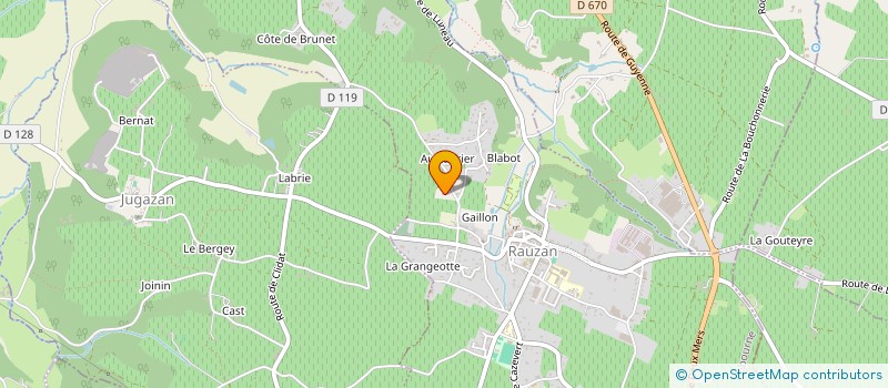 localisation de l'entreprise MONSIEUR LUDOVIC CARNIELLI  RAUZAN