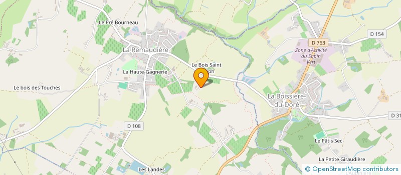 localisation de l'entreprise MONSIEUR LUDOVIC CARPANTIER  LA REMAUDIERE