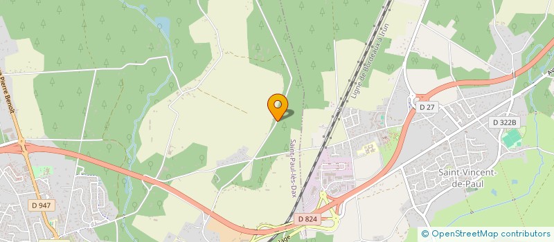 localisation de l'entreprise MONSIEUR LUDOVIC CARTIER  SAINT-PAUL-LES-DAX