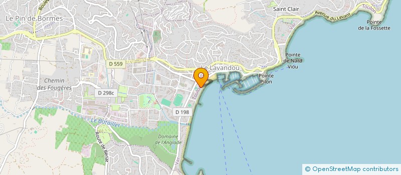 localisation de l'entreprise MONSIEUR LUDOVIC CASADO à LE LAVANDOU