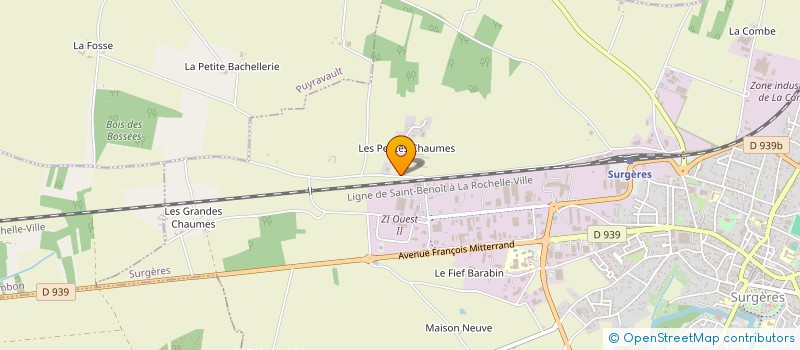 localisation de l'entreprise MONSIEUR LUDOVIC CATEAU  SURGERES