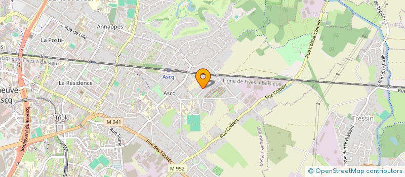 localisation de l'entreprise MONSIEUR LUDOVIC CATTEAU à VILLENEUVE-D'ASCQ