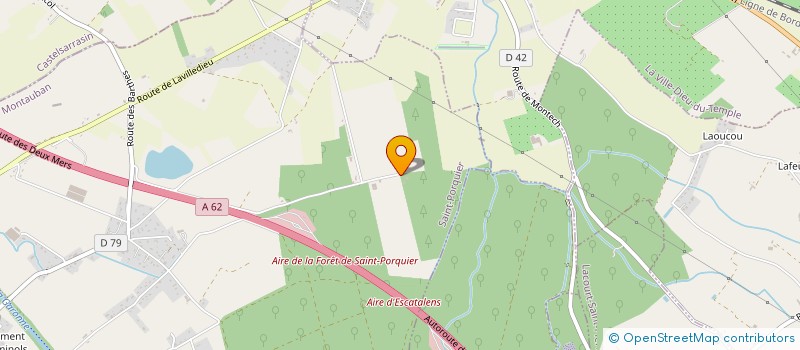 localisation de l'entreprise MONSIEUR LUDOVIC CAYROUSE  SAINT-PORQUIER