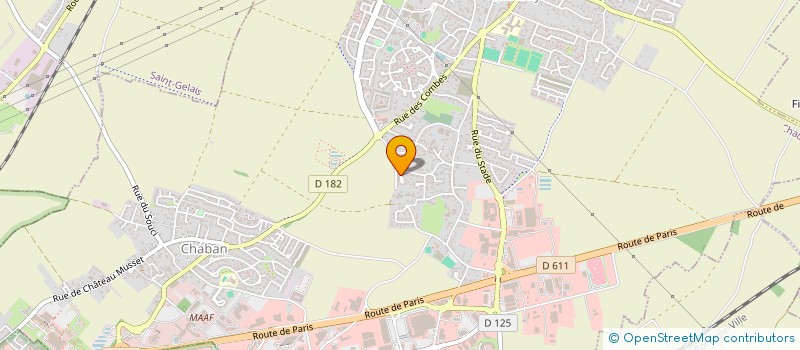 localisation de l'entreprise MONSIEUR LUDOVIC CAZAJOUS  CHAURAY