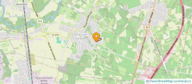 localisation de l'entreprise MONSIEUR LUDOVIC CAZALET  CLONAS-SUR-VAREZE