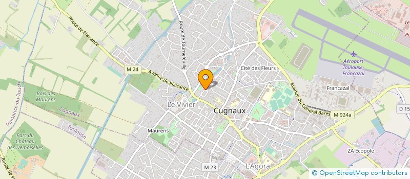 localisation de l'entreprise MONSIEUR LUDOVIC CAZENEUVE à CUGNAUX