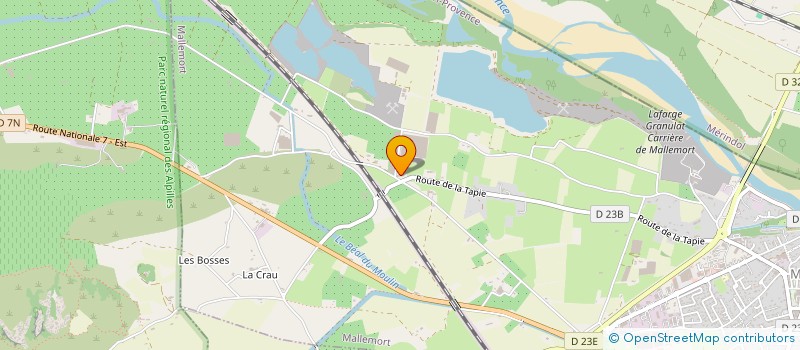 localisation de l'entreprise MONSIEUR LUDOVIC CEAGLIO  MALLEMORT