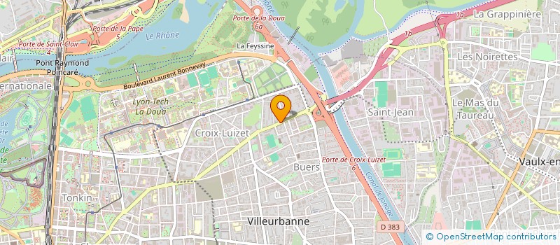 localisation de l'entreprise MONSIEUR LUDOVIC CESSAC  VILLEURBANNE