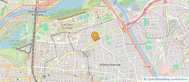 localisation de l'entreprise MONSIEUR LUDOVIC CHABRILLANGES  VILLEURBANNE