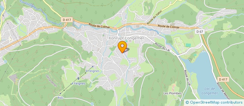 localisation de l'entreprise MONSIEUR LUDOVIC CHAFFIN  XONRUPT-LONGEMER