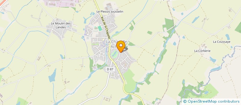 localisation de l'entreprise MONSIEUR LUDOVIC CHAIGNE  LES ACHARDS