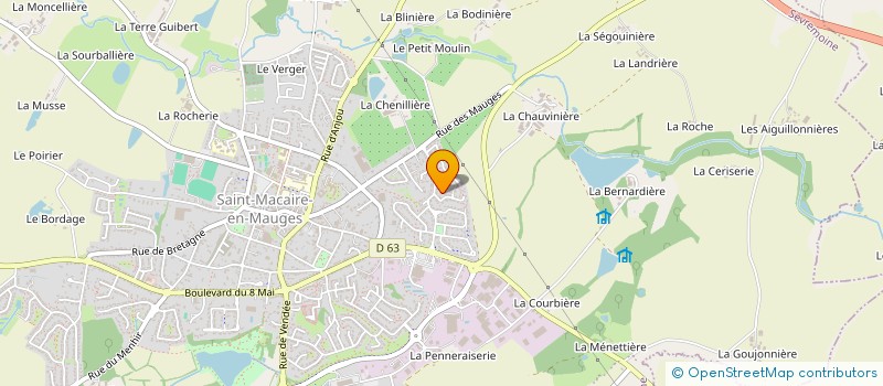 localisation de l'entreprise MONSIEUR LUDOVIC CHAILLOU à SEVREMOINE