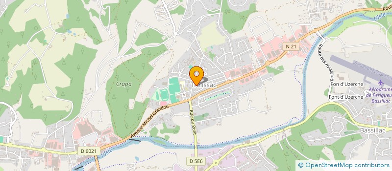 localisation de l'entreprise MONSIEUR LUDOVIC CHAMINADE  TRELISSAC