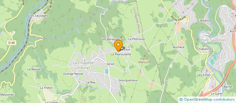 localisation de l'entreprise MONSIEUR LUDOVIC CHAPUIS  LA CHAPELLE-D'AUREC