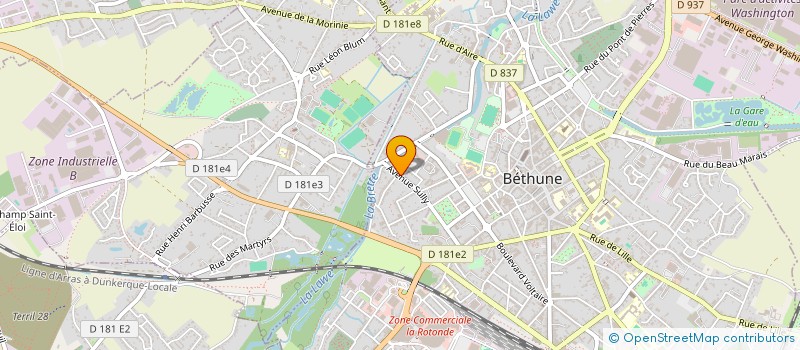 localisation de l'entreprise MONSIEUR LUDOVIC CHARLET à BETHUNE