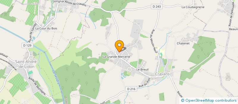 localisation de l'entreprise MONSIEUR LUDOVIC CHARNEAU  CRAVANS