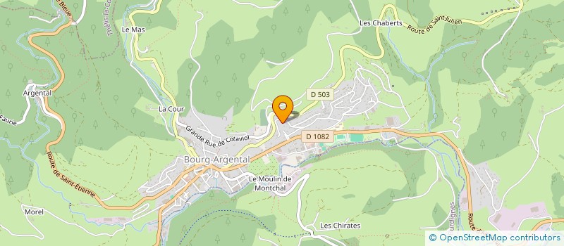 localisation de l'entreprise MONSIEUR LUDOVIC CHARRA  BOURG-ARGENTAL