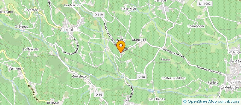 localisation de l'entreprise MONSIEUR LUDOVIC CHARVET à CHIROUBLES