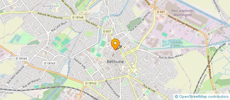 localisation de l'entreprise MONSIEUR LUDOVIC CHAUSSOY à BETHUNE
