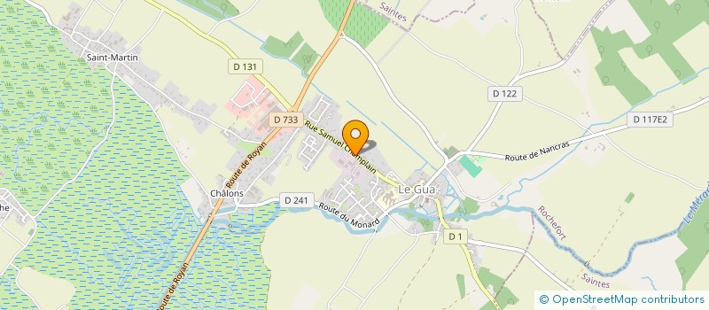 localisation de l'entreprise MONSIEUR LUDOVIC CHAUVET  LE GUA