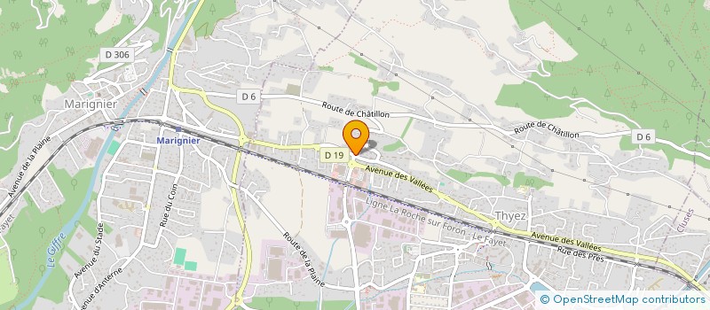 localisation de l'entreprise MONSIEUR LUDOVIC CHENEVAL  THYEZ