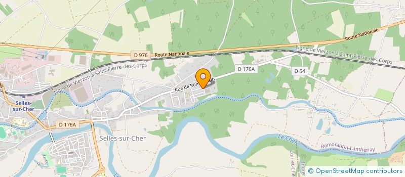 localisation de l'entreprise MONSIEUR LUDOVIC CHESNEAU  SELLES-SUR-CHER