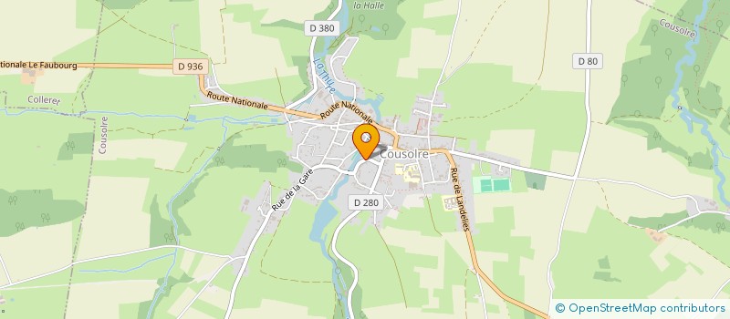 localisation de l'entreprise MONSIEUR LUDOVIC CLEMENCEAU  COUSOLRE