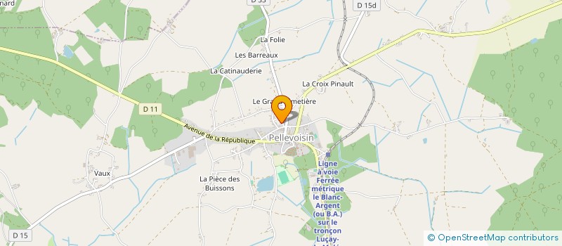 localisation de l'entreprise MONSIEUR LUDOVIC CLEMENT à PELLEVOISIN