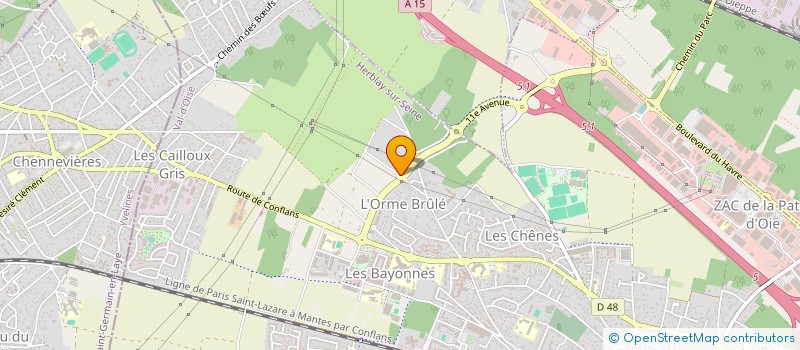 localisation de l'entreprise MONSIEUR LUDOVIC CLERC  HERBLAY-SUR-SEINE