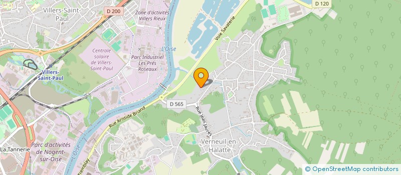 localisation de l'entreprise MONSIEUR LUDOVIC COISY  VERNEUIL-EN-HALATTE