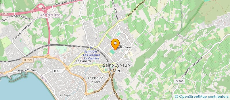 localisation de l'entreprise MONSIEUR LUDOVIC COLAS à SAINT-CYR-SUR-MER
