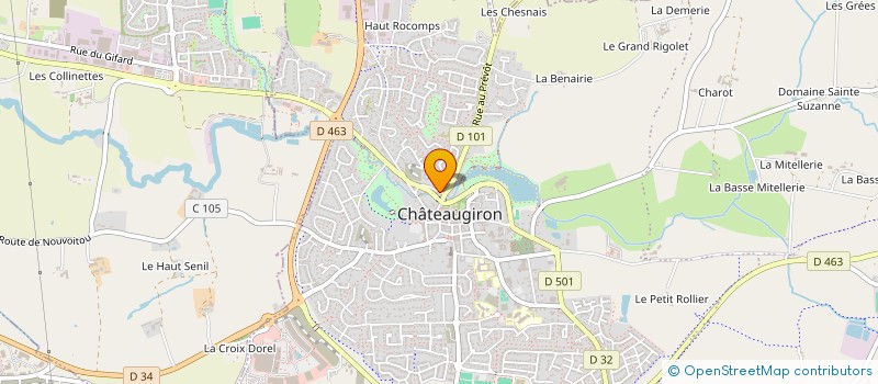 localisation de l'entreprise MONSIEUR LUDOVIC COLOMBERT  CHATEAUGIRON