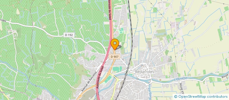 localisation de l'entreprise MONSIEUR LUDOVIC CORBOZ  BEDARRIDES